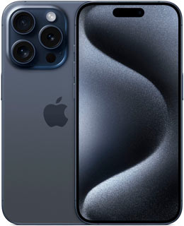 Смартфон Apple iPhone 15 Pro 256 ГБ Синий титан